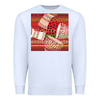 White african drum colorful seamless pattern Premium Sweatshirt - BundleAndBundleShop