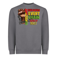 Storm juneteenth breaking every chain since 1865 Heavyweight Sweatshirt - CowGirlArtShop