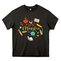 Asphalt maestra teacher heart doodle Heavy Core Tee - MaliasSmallBusiness