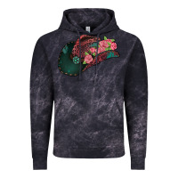 Cloud Black leopard flowers cowboy hat Vintage Hoodie - Jasminsmagicworld