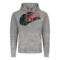 Cloud Rock leopard flowers cowboy hat Vintage Hoodie - Jasminsmagicworld