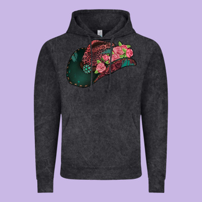 Leopard Flowers Cowboy Hat Vintage Hoodie Designed By Jasminsmagicworld