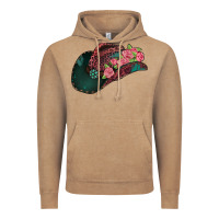 Vintage Coffee leopard flowers cowboy hat Vintage Hoodie - Jasminsmagicworld
