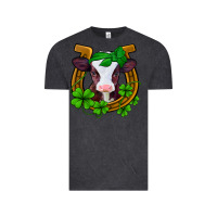 Vintage Black lucky horseshoe 4 leaf clover baby calf Vintage Tee - Jasminsmagicworld