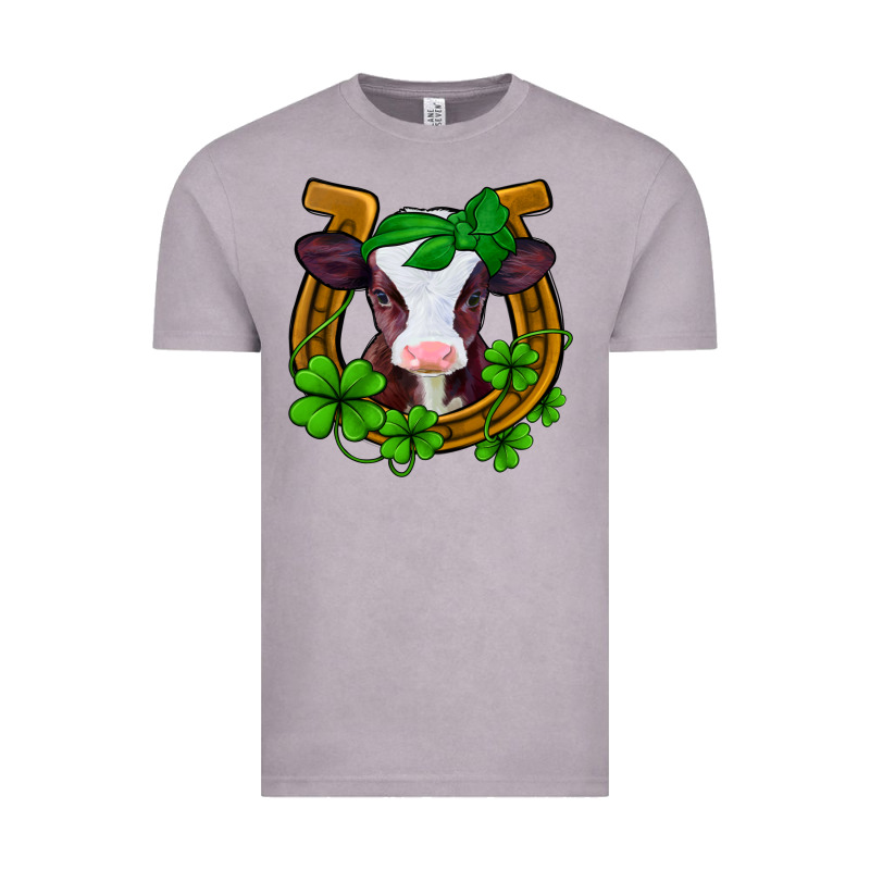 Lucky Horseshoe 4 Leaf Clover Baby Calf Vintage Tee by Jasminsmagicworld | Teevron