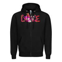 Black Love Coffee Mug Valentines Day Zipper Hoodie - FaDigitalArtStudio
