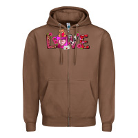 Chestnut Love Coffee Mug Valentines Day Zipper Hoodie - FaDigitalArtStudio