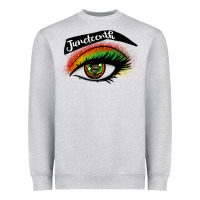 Heather Grey juneteenth eyelash cowgirl Heavyweight Sweatshirt - CowGirlArtShop
