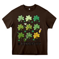Chocolate Brown teacher st.patrick's Heavy Core Tee - MaliasSmallBusiness