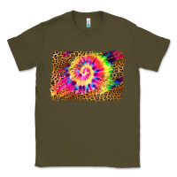Army Green leopard, tie die backgraund Classic Tee - JahusDesignShop