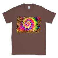 Chestnut leopard, tie die backgraund Classic Tee - JahusDesignShop