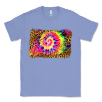 Colony Blue leopard, tie die backgraund Classic Tee - JahusDesignShop