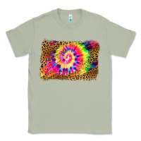 Matcha leopard, tie die backgraund Classic Tee - JahusDesignShop