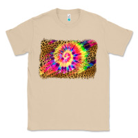 Mushroom leopard, tie die backgraund Classic Tee - JahusDesignShop