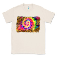 Natural leopard, tie die backgraund Classic Tee - JahusDesignShop