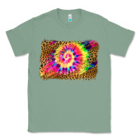 Sage leopard, tie die backgraund Classic Tee - JahusDesignShop