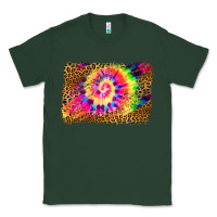 Sports Green leopard, tie die backgraund Classic Tee - JahusDesignShop