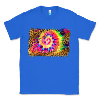 True Royal leopard, tie die backgraund Classic Tee - JahusDesignShop