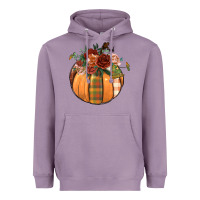 Lavender floral pumpkin Heavyweight Hoodie - BundleAndBundleShop