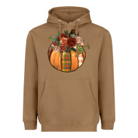 Toasted Coconut floral pumpkin Heavyweight Hoodie - BundleAndBundleShop