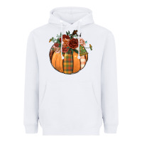 White floral pumpkin Heavyweight Hoodie - BundleAndBundleShop