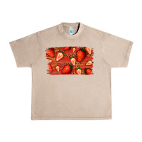 French Oak Strawberry Background Urban Heavy Tee - Bettercallsaul