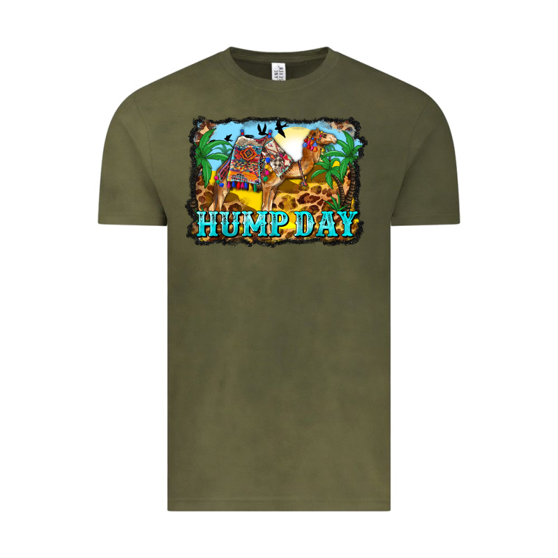 Hump Day Camel And Desert Vintage Tee by BarkalooDesign | Teevron