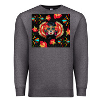 Charcoal Heather sugar skull tumbler Premium Sweatshirt - BundleAndBundleShop