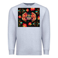Heather Grey sugar skull tumbler Premium Sweatshirt - BundleAndBundleShop