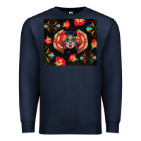 Navy sugar skull tumbler Premium Sweatshirt - BundleAndBundleShop