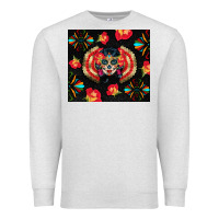 Oatmeal Heather sugar skull tumbler Premium Sweatshirt - BundleAndBundleShop