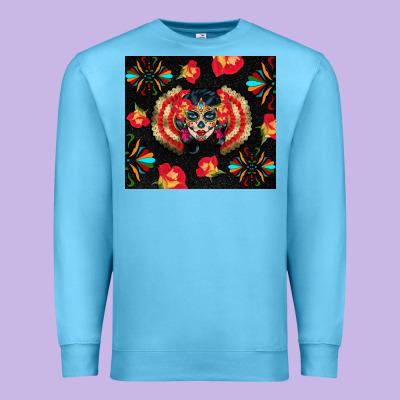 Sugar Skull Tumbler Premium Sweatshirt Designed By Bundleandbundleshop