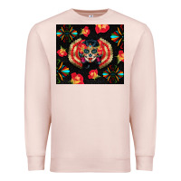 Pale Pink sugar skull tumbler Premium Sweatshirt - BundleAndBundleShop