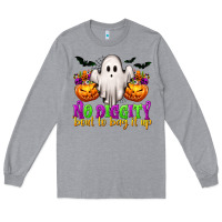Heather Grey No Diggity 'Bout To Bag It Up Long Sleeve Tee - texasbilliewilder