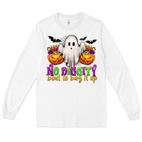 White No Diggity 'Bout To Bag It Up Long Sleeve Tee - texasbilliewilder
