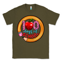 Army Green 100 days of school Classic Tee - Artiststas
