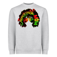 Heather Grey juneteenth mom Heavyweight Sweatshirt - CowGirlArtShop