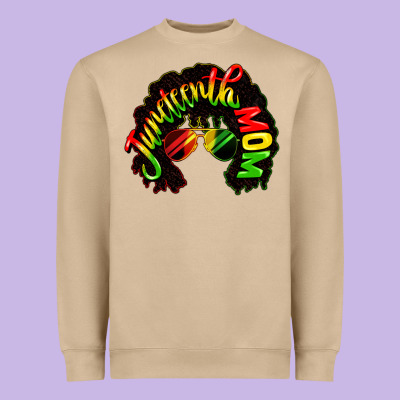 Juneteenth Mom Heavyweight Sweatshirt Designed By Cowgirlartshop