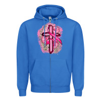 Breast Cancer Cross Zipper Hoodie | Teevron