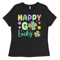 Happy Go Lucky Ladies Tee | Teevron