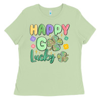 Matcha happy go lucky Ladies Tee - MaliasSmallBusiness