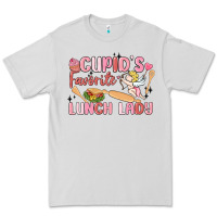 Dove Grey cupid's favorite lunch lady Premium Tee - MaliasSmallBusiness
