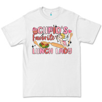 White cupid's favorite lunch lady Premium Tee - MaliasSmallBusiness