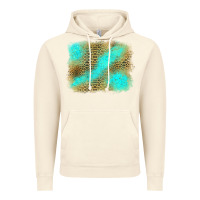 Vintage Artic leopard turquoise background Vintage Hoodie - Jasminsmagicworld