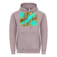 Vintage Zinc leopard turquoise background Vintage Hoodie - Jasminsmagicworld