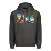 Charcoal Heather Dentist Coffee Cups Premium Hoodie - FaDigitalArtStudio