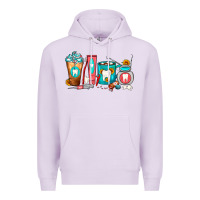 Lilac Dentist Coffee Cups Premium Hoodie - FaDigitalArtStudio