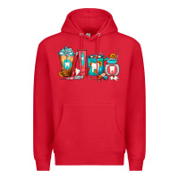 Red Dentist Coffee Cups Premium Hoodie - FaDigitalArtStudio
