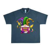 Midnight Navy mardi gras gnomes fleur de lis Urban Heavy Tee - RanaPortraitStore