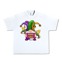 White mardi gras gnomes fleur de lis Urban Heavy Tee - RanaPortraitStore